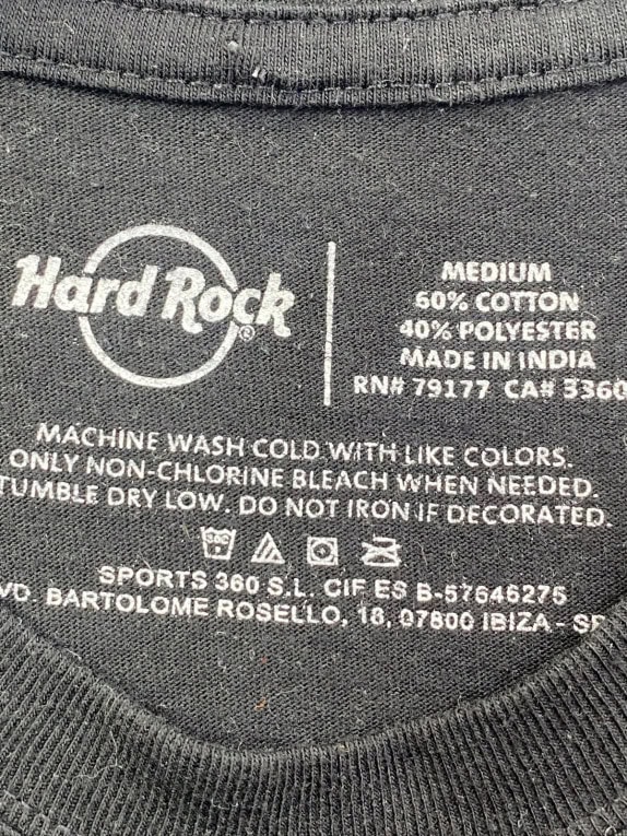 HARD ROCK CAFE GRAPHIC TEE BLACK ΑΝΤΡΙΚΟ PRE OWNED M