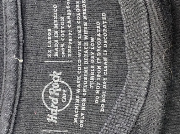 HARD ROCK CAFE GRAPHIC TEE BLACK ΑΝΤΡΙΚΟ PRE OWNED 2XL