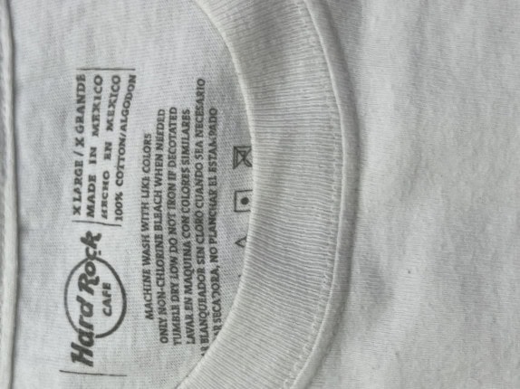 HARD ROCK CAFE GRAPHIC TEE CASUAL WHITE ΑΝΤΡΙΚΟ PRE OWNED XL
