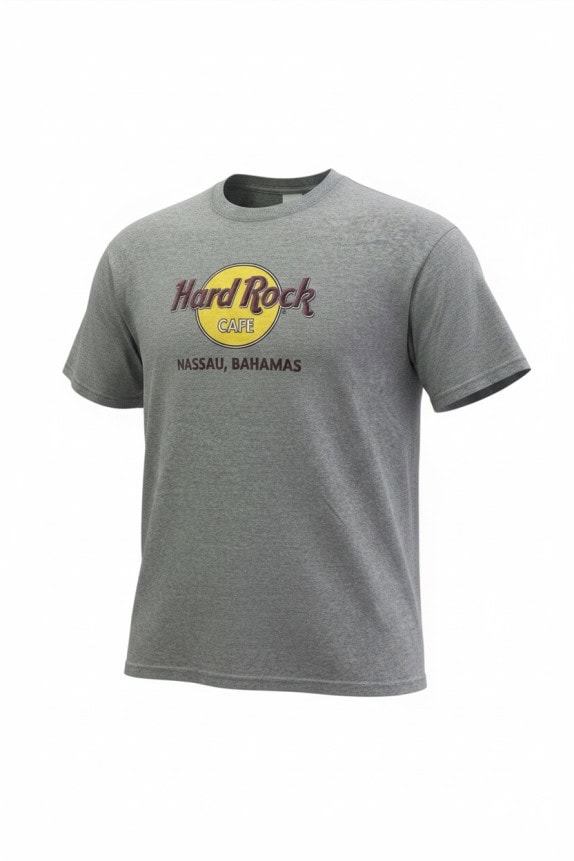 HARD ROCK CAFE GRAPHIC TEE CLASSIC ΓΚΡΙ UNISEX PRE OWNED XL