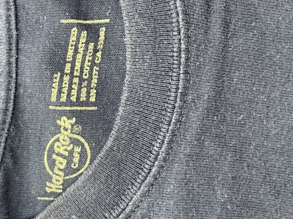 HARD ROCK CAFE GRAPHIC TEE NAVY UOMO PRE OWNED S