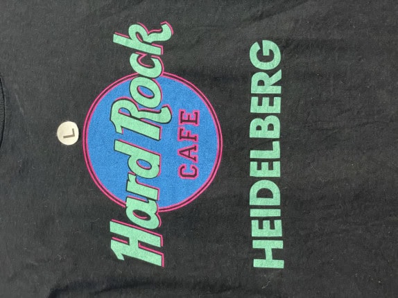 HARD ROCK CAFE GRAPHIC TEE STREETWEAR BLACK UNISEX PRE OWNED L