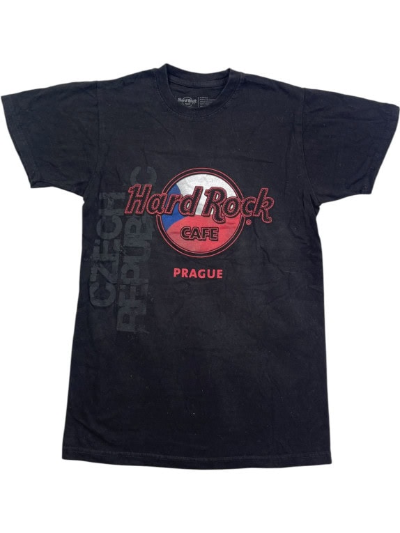 HARD ROCK CAFE ΚΟΝΤΟΜΑΝΙΚΗ ΜΠΛΟΥΖΑ GRAPHIC ΞΕΒΑΜΜΕΝΟ ΜΑΥΡΟ UNISEX PRE OWNED XS