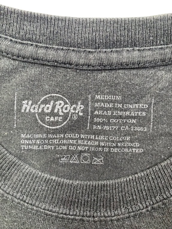 HARD ROCK CAFE T-SHIRT VINTAGE LOGO MADRID NERA DA DONNA M