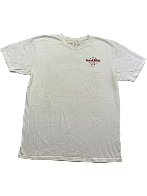 HARD ROCK CAFE ΜΠΛΟΥΖΑΚΙ VINTAGE MIAMI ΛΟΓΟΤΥΠΟ ΛΕΥΚΟ ΑΝΔΡΙΚΟ L