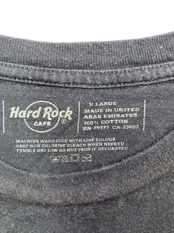 HARD ROCK CAFE T-SHIRT VINTAGE PEACE LOVE RINGO STARR NERA DA UOMO XL
