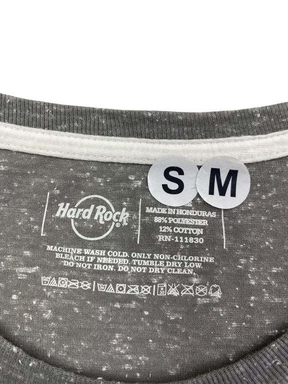 HARD ROCK CAFE NEW YORK T-SHIRT "MUSIC DEFINITION" ΓΚΡΙ ΜΕΛΑΝΖΕ ΓΥΝΑΙΚΕΙΟ S/M