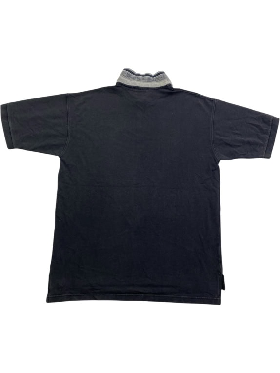HARD ROCK CAFE POLO ΜΠΛΟΥΖΑ VINTAGE DENVER ΜΕ ΦΕΡΜΟΥΑΡ ΜΑΥΡΟ/ΓΚΡΙ ΑΝΔΡΙΚΟ L