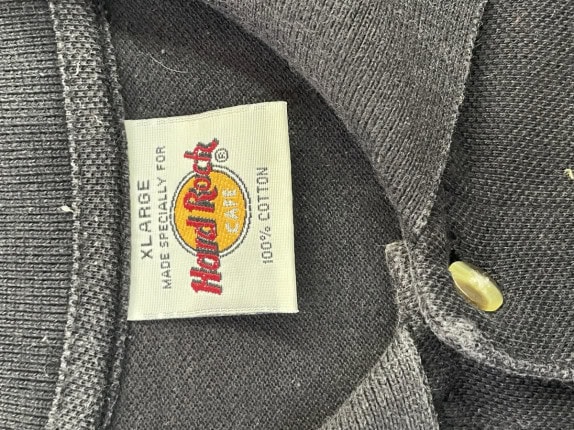 HARD ROCK CAFE POLO SHIRT CLASSIC BLACK ΑΝΤΡΙΚΟ PRE OWNED XL