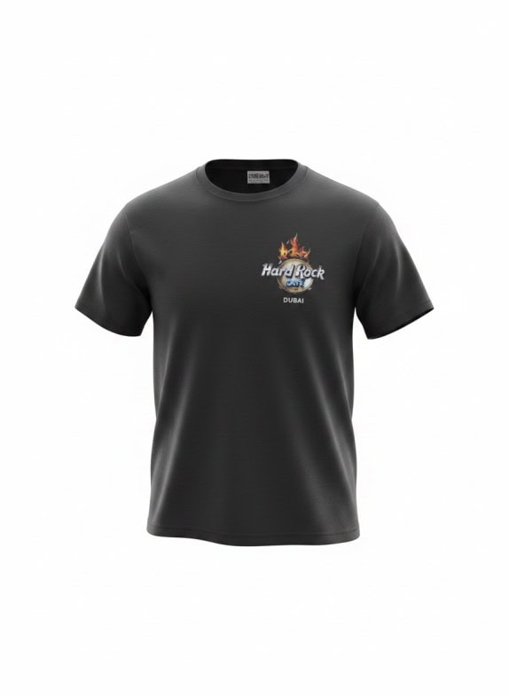 HARD ROCK CAFE T SHIRT GRAFICA ANTRACITE UNISEX PRE OWNED S