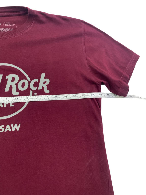 HARD ROCK CAFE T SHIRT GRAPHIC BORDEAUX MEN PRE OWNED M