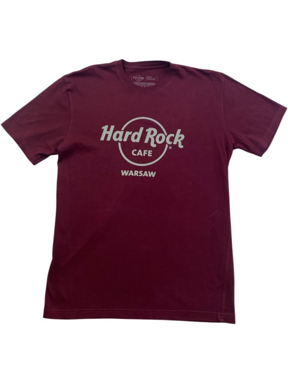 HARD ROCK CAFE T SHIRT GRAPHIC BORDEAUX MEN PRE OWNED M