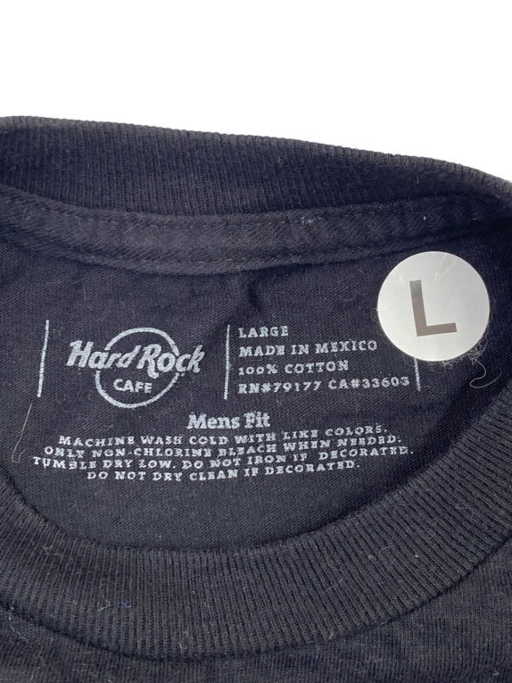 HARD ROCK CAFE T SHIRT GRAPHIC ΜΑΥΡΟ ΑΝΤΡΙΚΟ PRE OWNED L