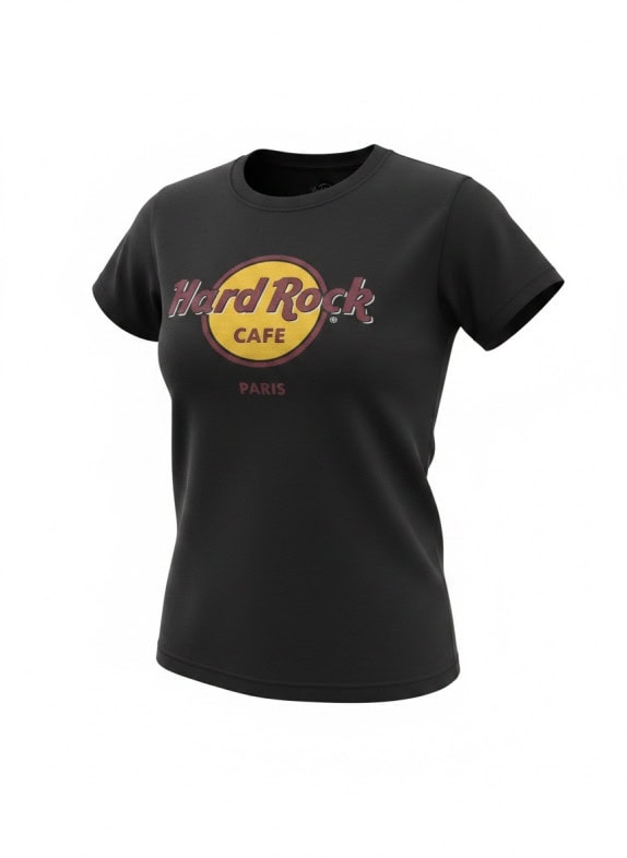 HARD ROCK CAFE T SHIRT GRAPHIC ΜΑΥΡΟ ΓΥΝΑΙΚΕΙΟ PRE OWNED M