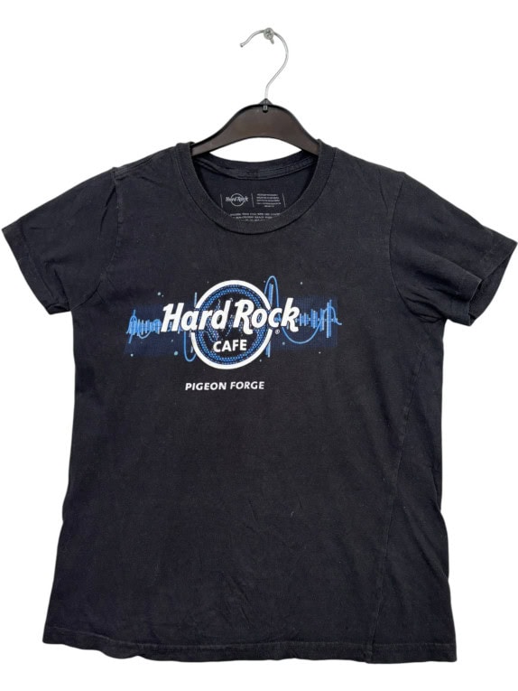HARD ROCK CAFE T SHIRT GRAPHIC BLACK UNISEX PRE OWNED S