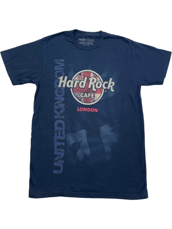 HARD ROCK CAFE T SHIRT GRAPHIC NAVY ΑΝΤΡΙΚΟ PRE OWNED S