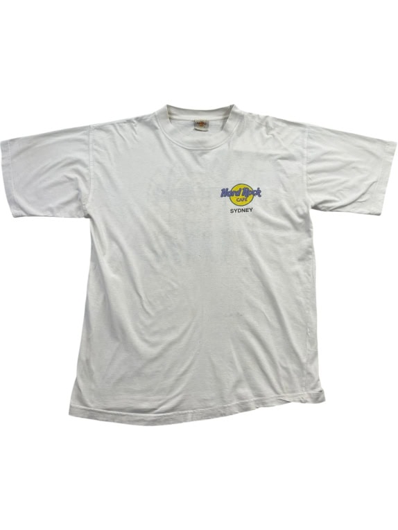 Hard Rock Cafe T-Shirt Logo White Unisex L