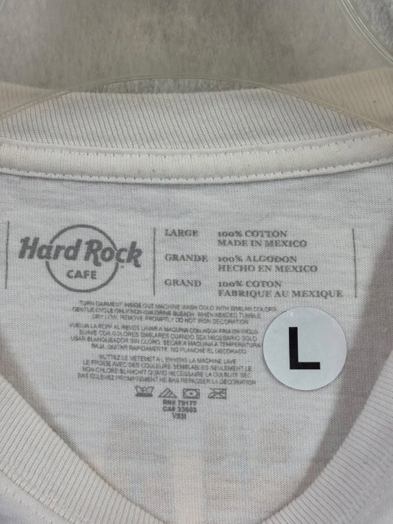 HARD ROCK CAFE T SHIRT MINIMAL ΑΝΟΙΧΤΟ ΓΚΡΙ ΑΝΤΡΙΚΟ PRE OWNED L