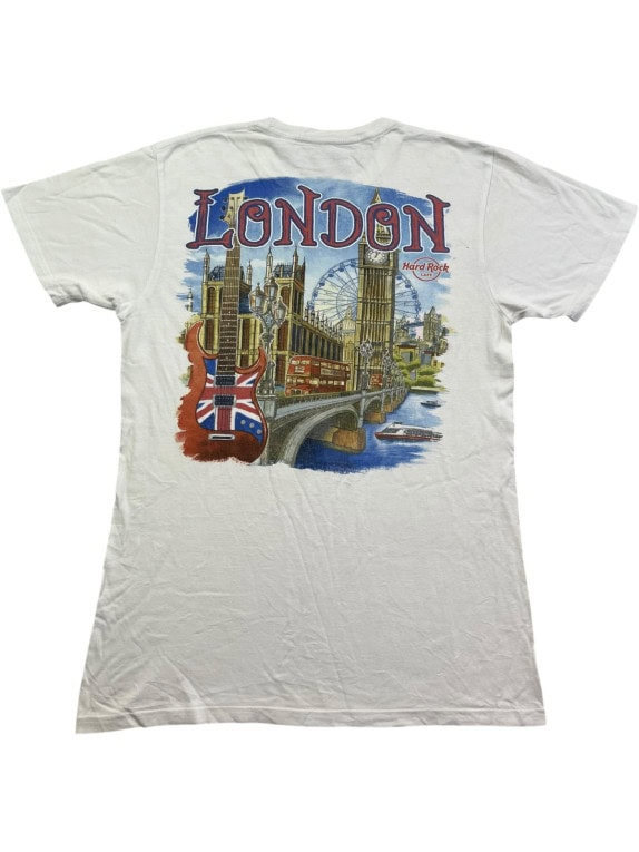 HARD ROCK CAFE T SHIRT MINIMAL GRIGIA UOMO PRE OWNED M