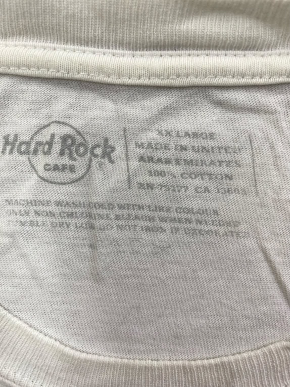 HARD ROCK CAFE T-SHIRT VINTAGE LISBOA LOGO ΛΕΥΚΟ ΑΝΔΡΙΚΟ XXL