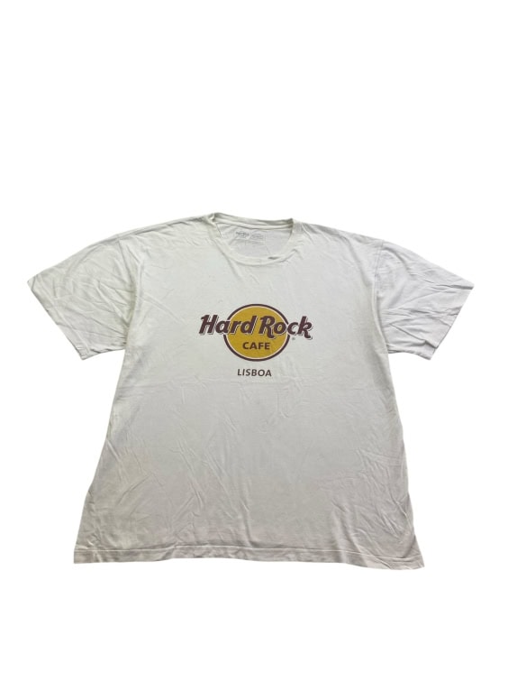 HARD ROCK CAFE T-SHIRT VINTAGE LISBOA LOGO ΛΕΥΚΟ ΑΝΔΡΙΚΟ XXL