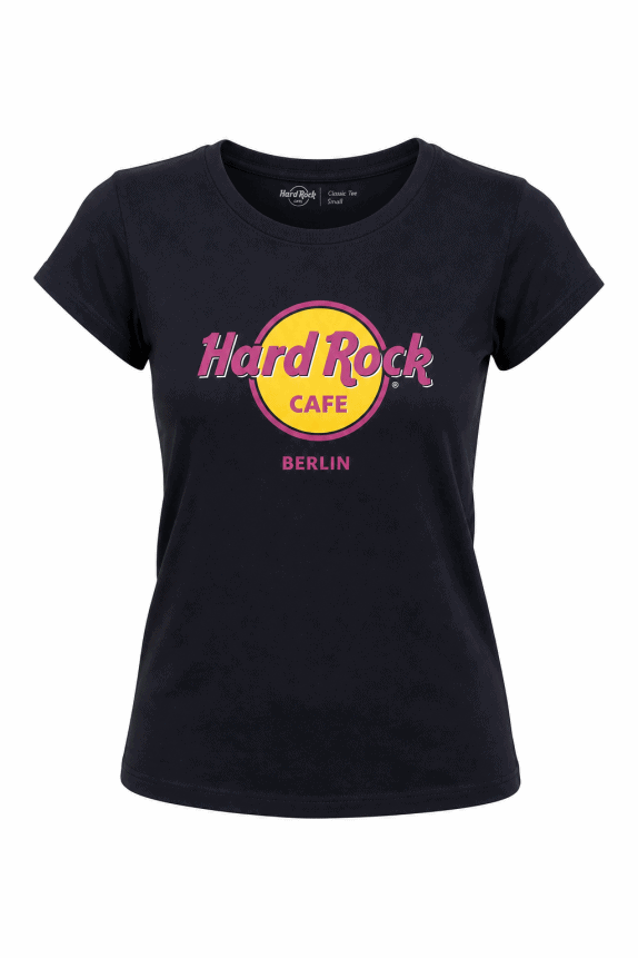 HARD ROCK CAFE T SHIRT GRAPHIC NERO DONNA PRE OWNED M