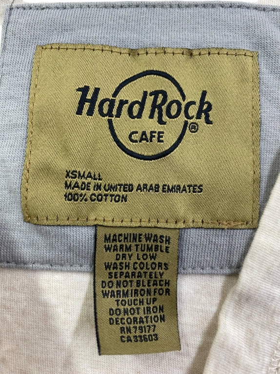 HARD ROCK CAFE VENICE HOODIE ΜΕ LOGO PRINT MELANGE BEIGE ΓΥΝΑΙΚΕΙΟ XS