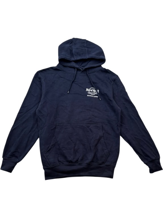 HARD ROCK HOODIE MINIMAL NAVY UNISEX PRE OWNED S