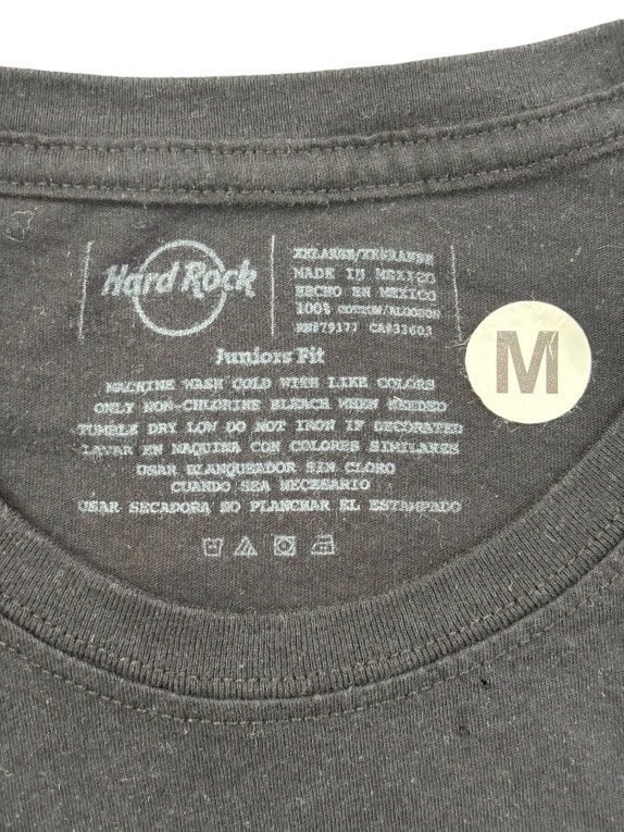 HARD ROCK HOTEL T SHIRT GRAPHIC FADED BLACK ΓΥΝΑΙΚΕΙΟ PRE OWNED M