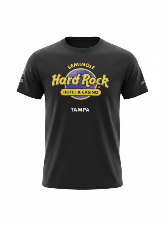 HARD ROCK T SHIRT GRAPHIC BLACK UNISEX PRE OWNED