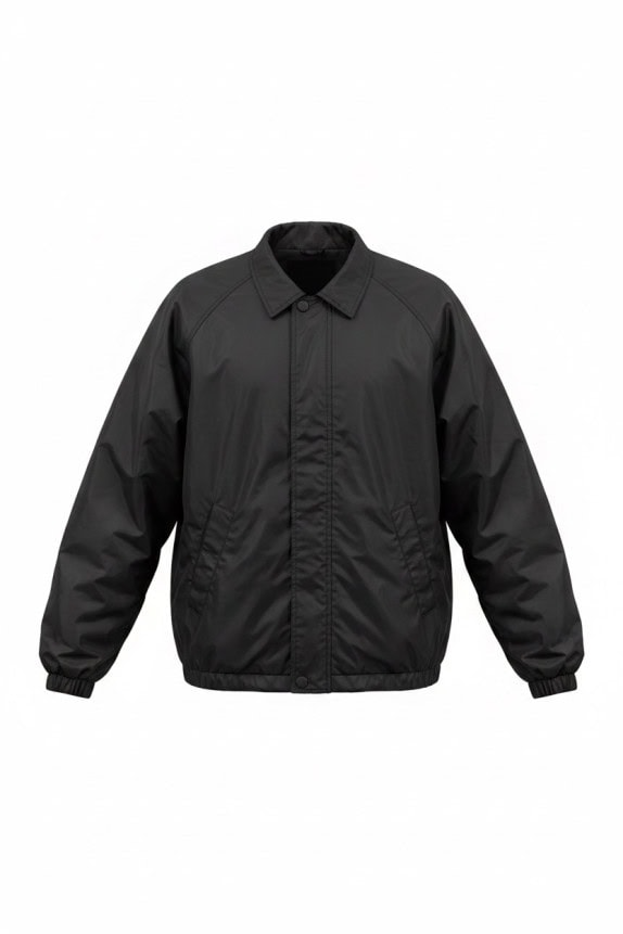 HARLEY DAVIDSON COACH JACKET MINIMAL BLACK MENS PRE OWNED