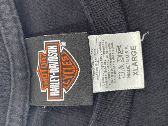 HARLEY DAVIDSON T SHIRT GRAPHIC BIKER NERO UOMO PRE OWNED XL