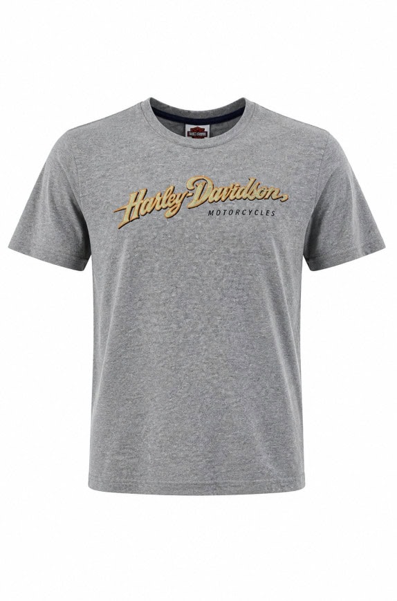 HARLEY DAVIDSON GRAPHIC TEE VINTAGE GREY MENS PRE OWNED M