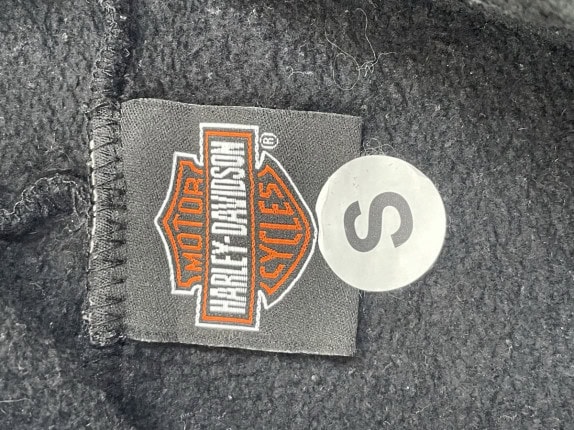 HARLEY DAVIDSON FELPA CON CAPPUCCIO GRAPHIC NERO UOMO PRE OWNED S