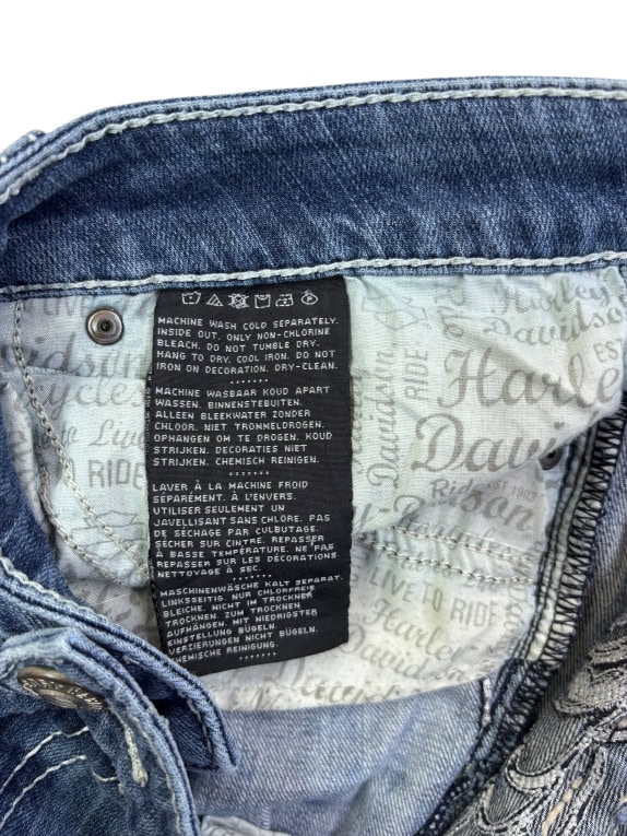HARLEY DAVIDSON ΠΑΝΤΕΛΟΝΙ JEANS ΜΠΛΕ ΓΥΝΑΙΚΕΙΟ XL preowned