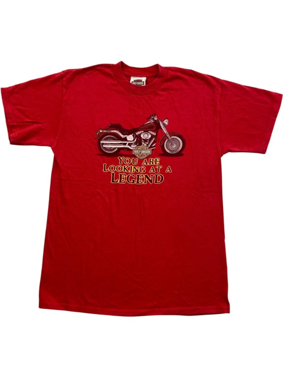 HARLEY-DAVIDSON T-SHIRT ΜΕ ΜΕΓΑΛΟ ΛΟΓΟΤΥΠΟ ΚΟΚΚΙΝΟ UNISEX S