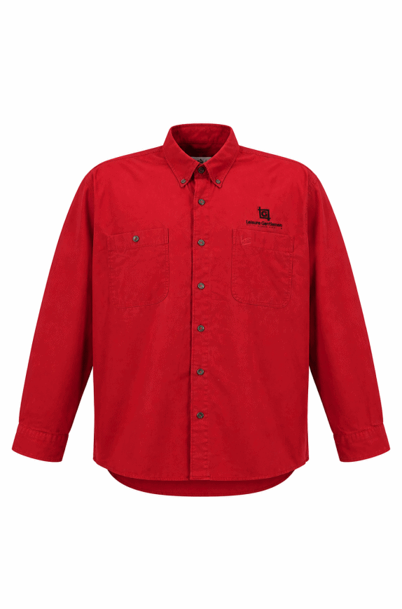 CHASE AUTHENTICS CAMICIA MINIMAL ROSSO UOMO PRE OWNED XL