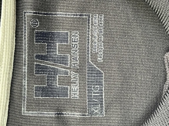 HELLY HANSEN POLO SHIRT MINIMAL CHARCOAL MEN PRE OWNED XL