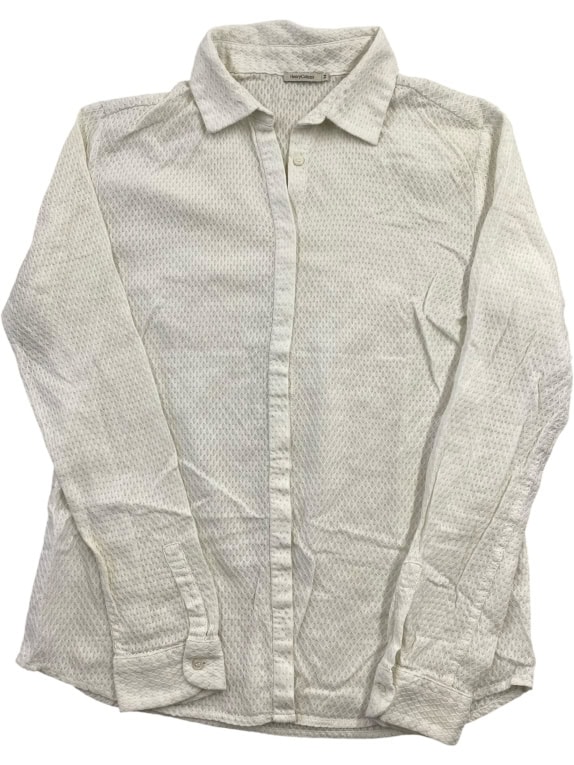 HENRY COTTON\'S CAMICIA CON MOTIVO IN RILIEVO BIANCA DA DONNA M
