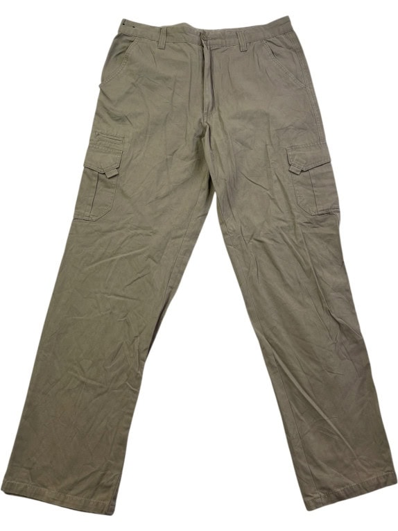 HIGHLAND RIDGE CARGO PANTS UTILITY OLIVE MENS PRE OWNED L