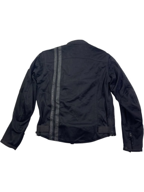 HIGHWAY 21 MOTORCYCLE JACKET MINIMAL BLACK MENS PRE OWNED M