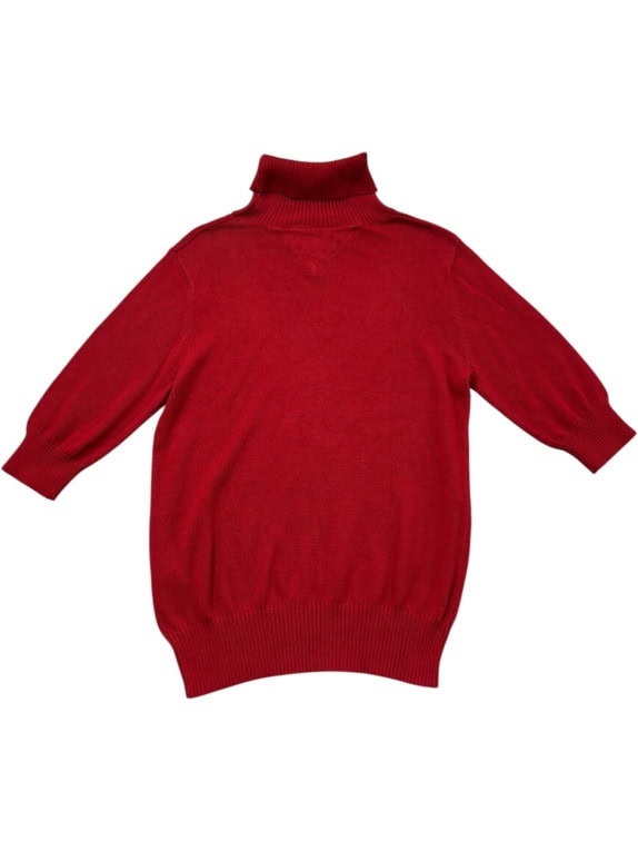 HILFIGER DENIM TURTLENECK SWEATER MINIMAL RED WOMENS PRE OWNED M