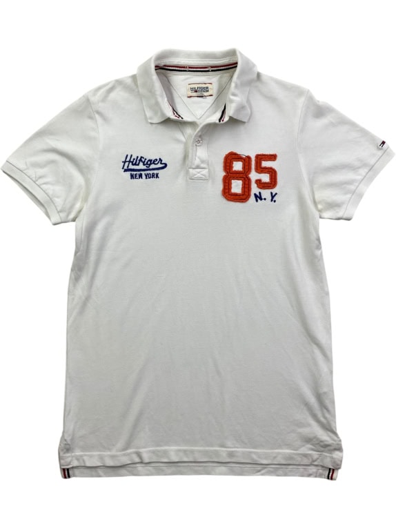 HILFIGER DENIM Polo Μπλούζα Vintage Logo 85 Λευκό Ανδρικό S