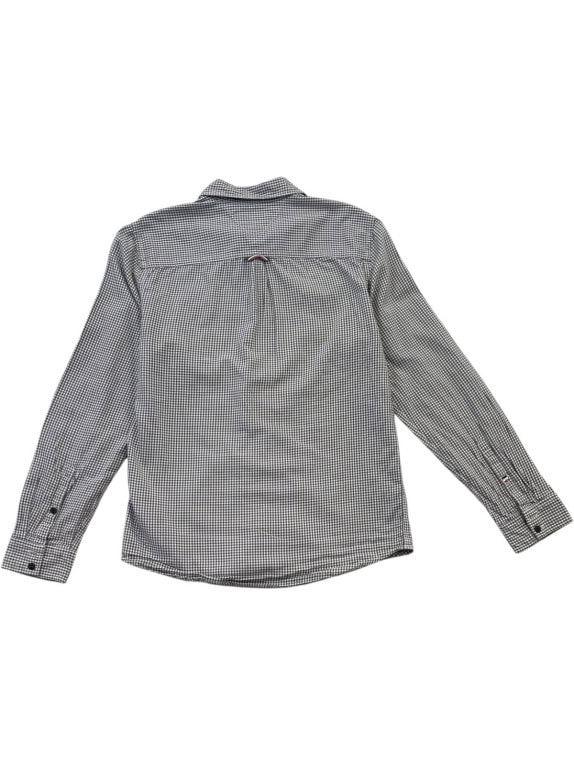 HILFIGER DENIM ΠΟΥΚΑΜΙΣΟ ΚΑΡΟ REGULAR FIT ΓΚΡΙ ΑΝΤΡΙΚΟ PRE OWNED S