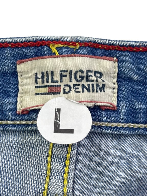 HILFIGER DENIM ΤΖΙΝ ΠΑΝΤΕΛΟΝΙ WASHED ΜΠΛΕ ΑΝΤΡΙΚΟ PRE OWNED L