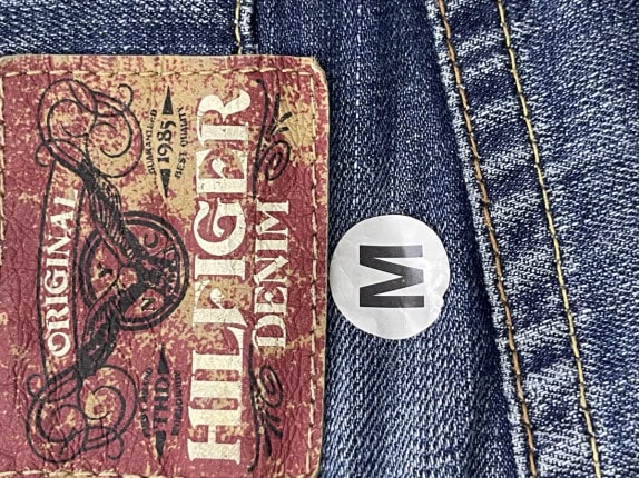 HILFIGER DENIM ΤΖΙΝ ΠΑΝΤΕΛΟΝΙ WASHED ΜΠΛΕ ΑΝΤΡΙΚΟ PRE OWNED M