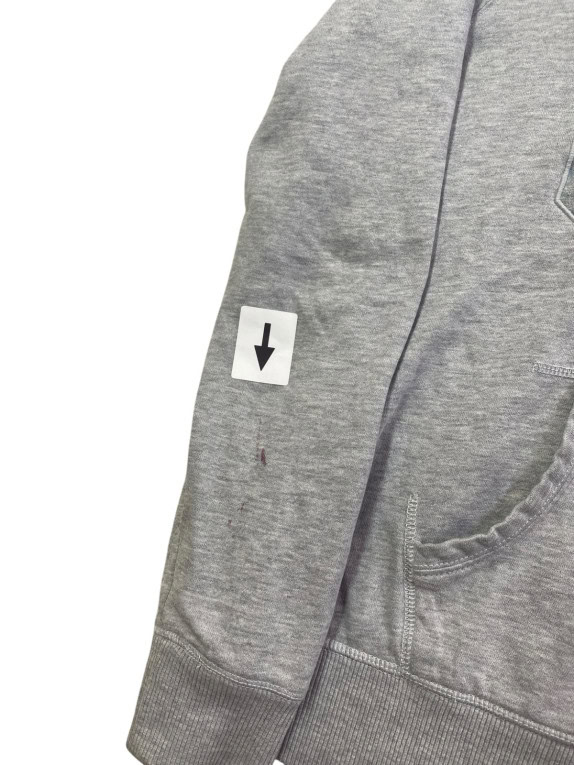 HILFIGER DENIM ZIP HOODIE SPORTSWEAR GRAPHIC ΓΚΡΙ ΑΝΤΡΙΚΟ PRE OWNED L
