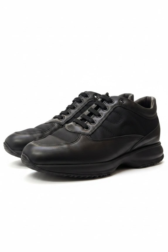 HOGAN SNEAKERS MINIMAL NERO UOMO PRE OWNED EU 39