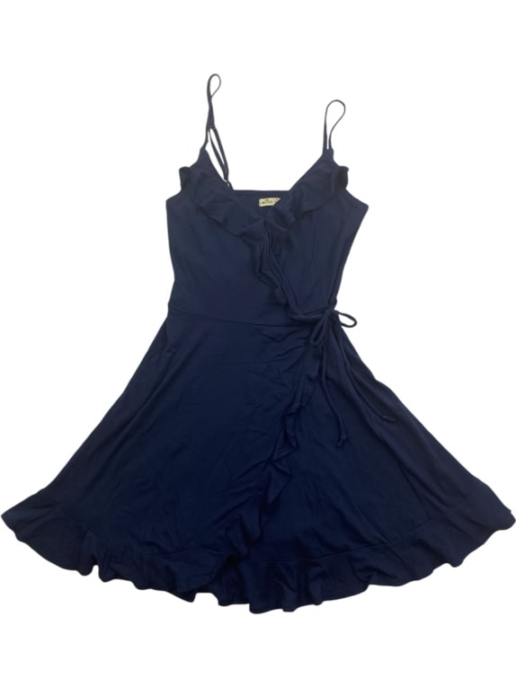 Hollister Φόρεμα Mini Wrap Ruffle Navy Μπλε Γυναικείο XS