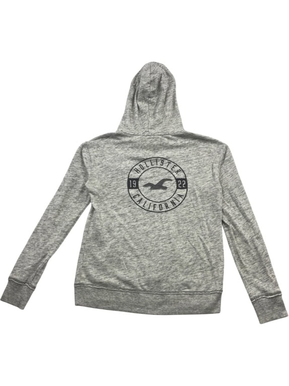HOLLISTER Φούτερ Hoodie Casual Logo Γκρι Γυναικείο S